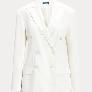 POLO RALPH LAUREN DOUBLE-BREASTED SATIN BLAZER NWT